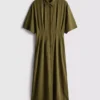 Vestido de camisa midi