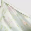 Vestido lencero con ribete de encaje floral