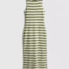 Vestido midi ajustado sin mangas de Paula Echevarría