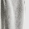 Vestido midi con sujetador incorporado de punto acanalado