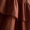 Vestido midi con volantes en capas
