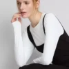 Vestido midi de cuello cuadrado «Second Skin»