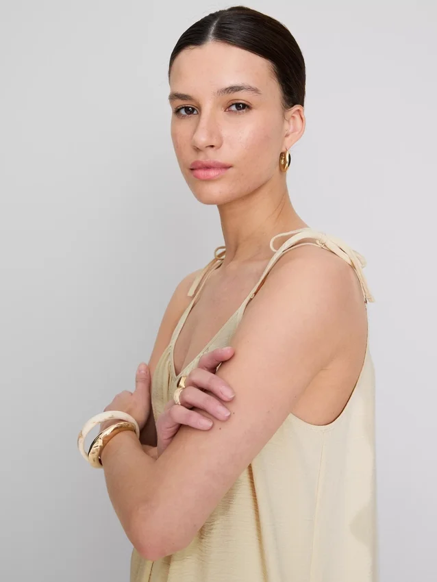 Vestido midi de tirantes