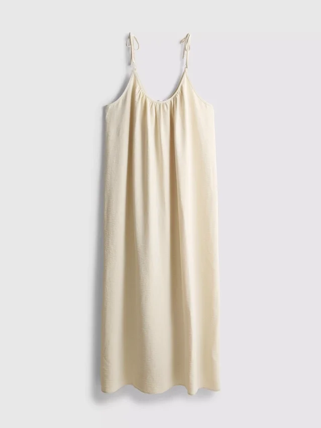 Vestido midi de tirantes