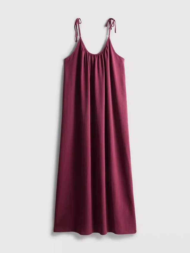 Vestido midi de tirantes