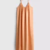 Vestido midi de tirantes