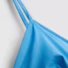 Vestido midi tipo corsé de tiras de algodón