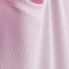Vestido mini tipo camiseta ajustado con costuras acanaladas