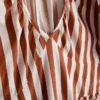 Vestido smock de algodón a rayas, largo midi