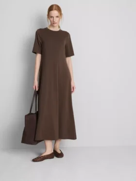 Vestido tipo camiseta midi