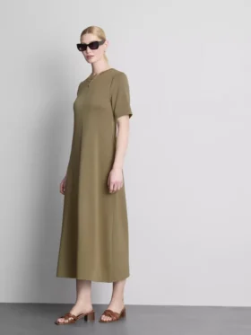 Vestido tipo camiseta midi
