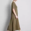 Vestido tipo camiseta midi