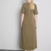 Vestido tipo camiseta midi