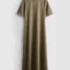 Vestido tipo camiseta midi