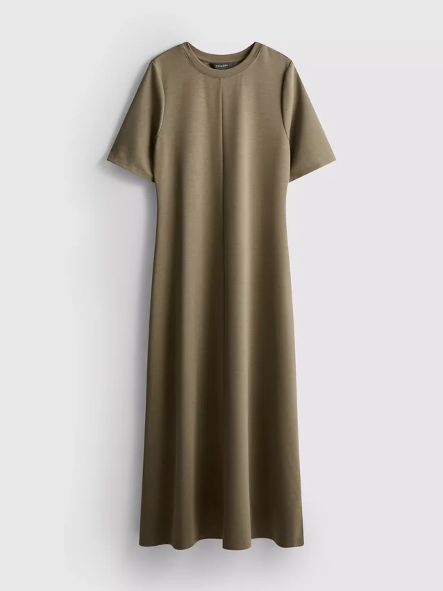 Vestido tipo camiseta midi