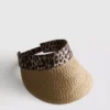 Visera con estampado de animales