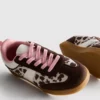 Zapatillas con suela de goma y estampado animal