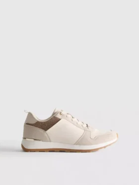 Zapatillas de caña baja con detalles de diamantes