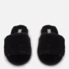 Zapatillas de casa mullidas con tiras cruzadas