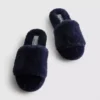 Zapatillas de casa mullidas con tiras cruzadas