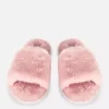 Zapatillas de casa mullidas con tiras cruzadas