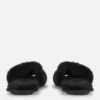 Zapatillas de casa mullidas con tiras cruzadas