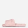 Zapatillas de casa mullidas con tiras cruzadas
