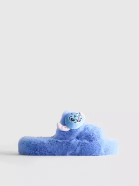 Zapatillas de casa mullidas de doble correa de Stitch de Disney
