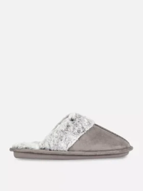 Zapatillas de casa tipo mule de felpa