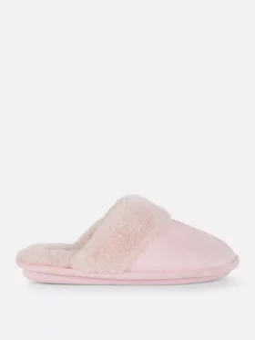 Zapatillas de casa tipo mule de felpa