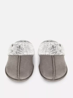 Zapatillas de casa tipo mule de felpa