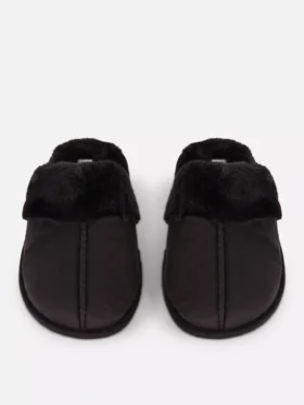 Zapatillas de casa tipo mule de felpa