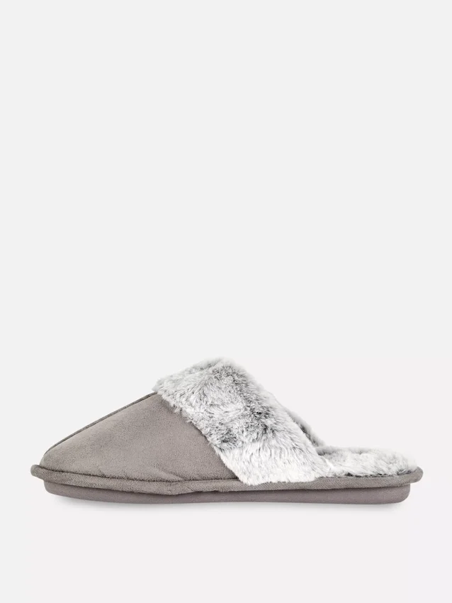Zapatillas de casa tipo mule de felpa