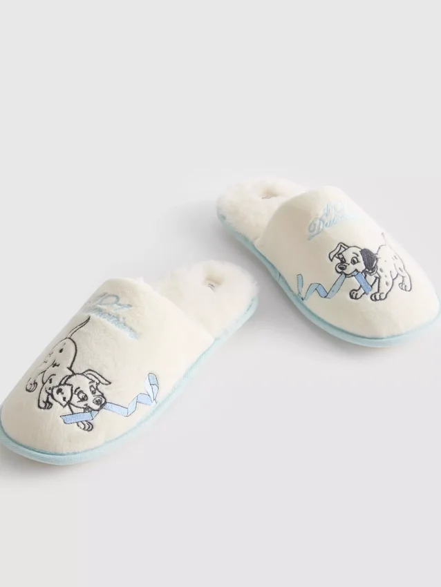 Zapatillas de casa tipo mule de «Los 101 dálmatas» de Disney