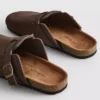 Zapatillas de casa tipo mules de punta cerrada