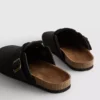 Zapatillas de casa tipo mules de punta cerrada
