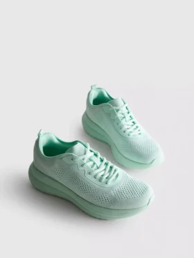Zapatillas de cordones de punto