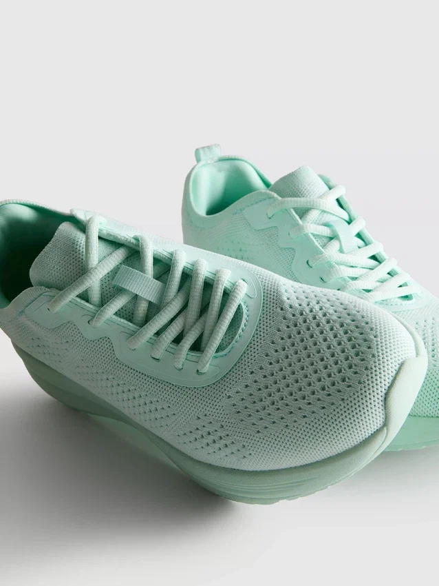 Zapatillas de cordones de punto