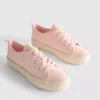 Zapatillas de lona con suela plana de yute