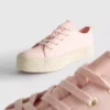 Zapatillas de lona con suela plana de yute