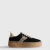 Zapatillas de suela gruesa de goma con estampado de leopardo