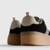 Zapatillas de suela gruesa de goma con estampado de leopardo