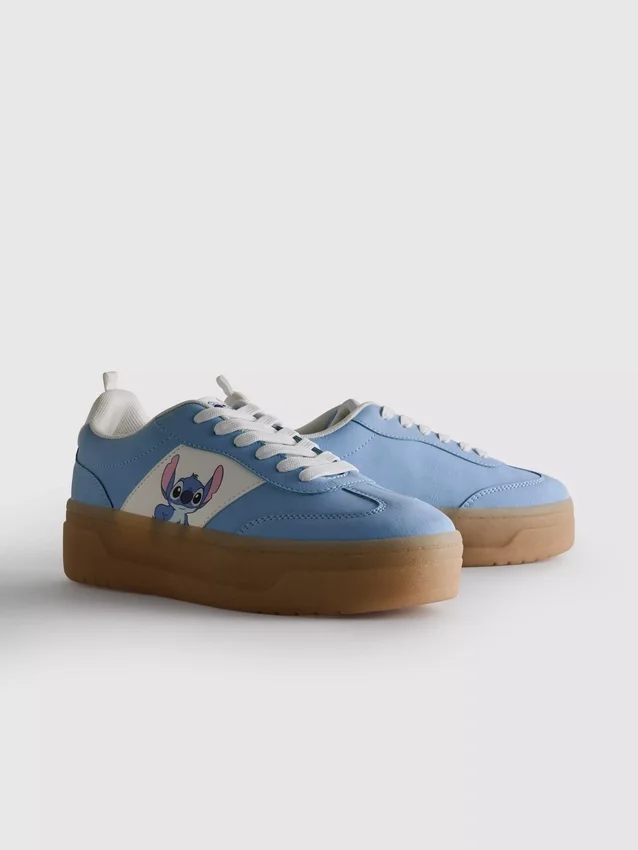 Zapatillas gruesas con suela de goma de Stitch de Disney