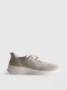 Zapatillas sin cordones con detalles de diamantes