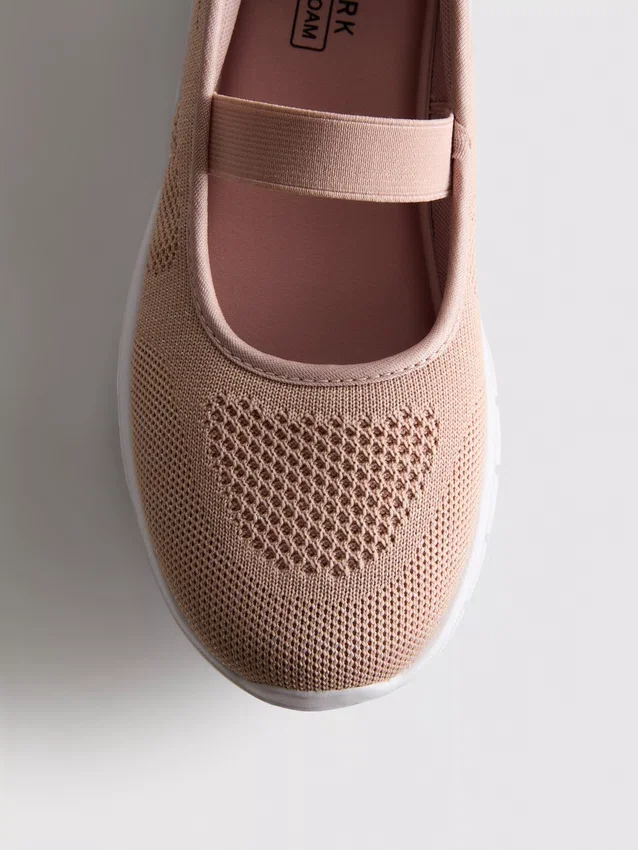 Zapatillas tipo bailarina sin cordones