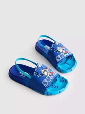 Zapatillas tipo zueco con correa trasera de Sonic el Erizo