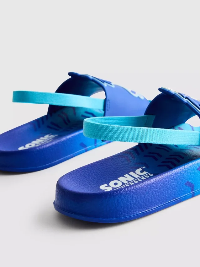 Zapatillas tipo zueco con correa trasera de Sonic el Erizo