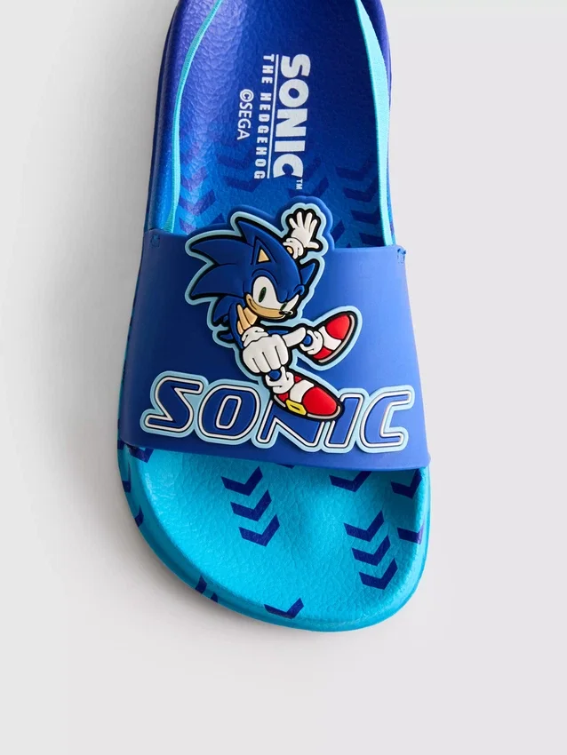 Zapatillas tipo zueco con correa trasera de Sonic el Erizo