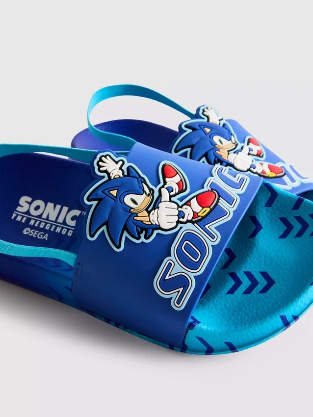 Zapatillas tipo zueco con correa trasera de Sonic el Erizo