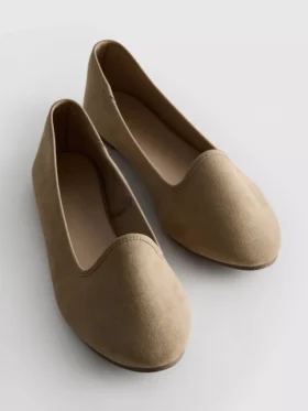 Zapatos planos de gamuza